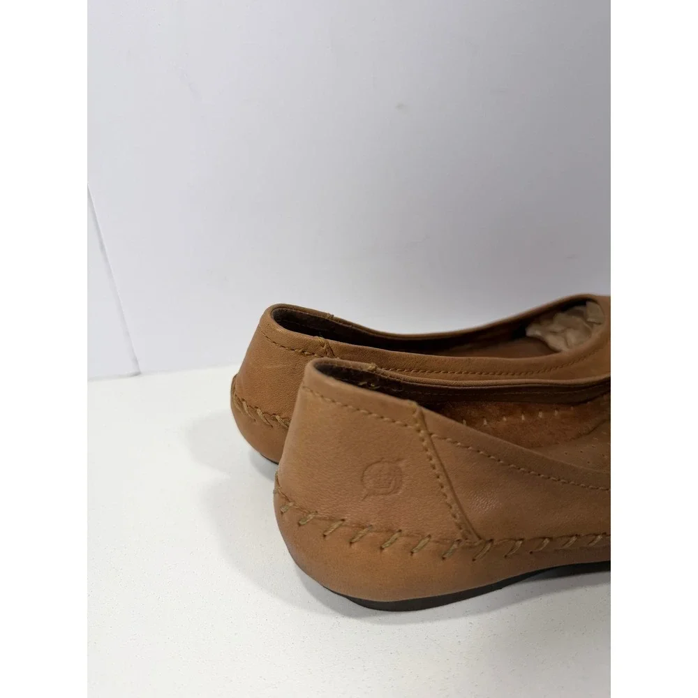 Born‎ Julianne Tan Leather Whipstitch Ballet Flats Shoes Womens 6.5 FMMC 6